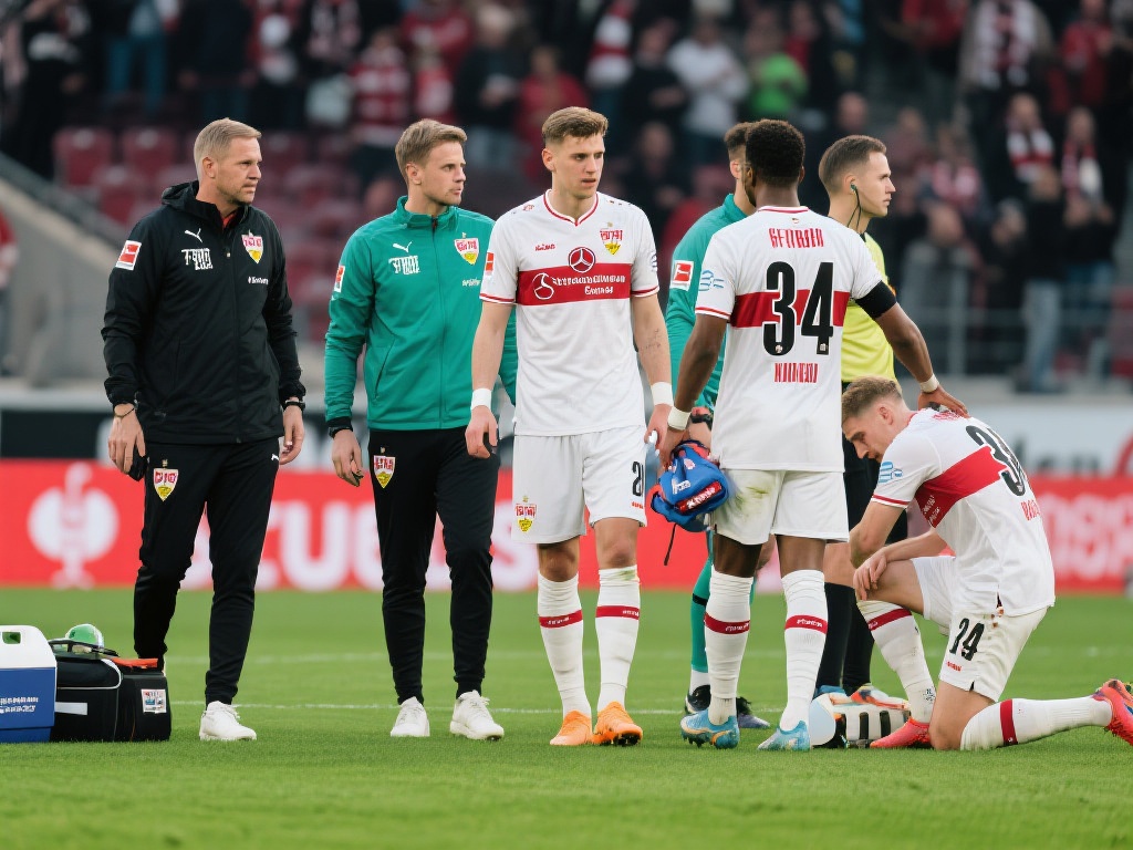 斯图加特联赛上半场34分钟内3人因伤离场,创德甲最快三次换人新纪录 在本轮德甲联赛中,斯图加特队在对阵对手时