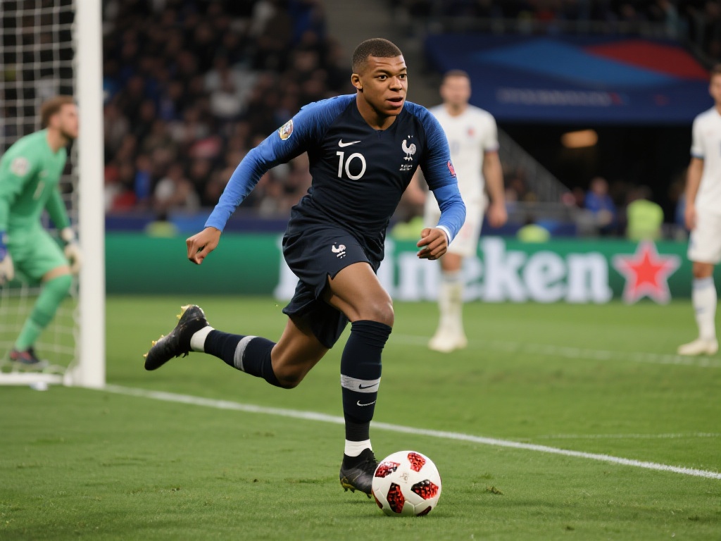 在最近的一场法国国家队比赛中，尽管球队未能取胜，但姆巴佩的表现却堪称惊艳。他在比赛中完成了一次关键进球，成功将自己的国家队进球数提升到一个新的高度。据统计，这位年轻的前锋已经超越了C罗在某一特定数据上的成就，成为法国队历史上最年轻的达到这一里程碑的球员。这样的成就无疑是姆巴佩职业生涯中的又一个亮点，也让人们对他的未来充满期待。